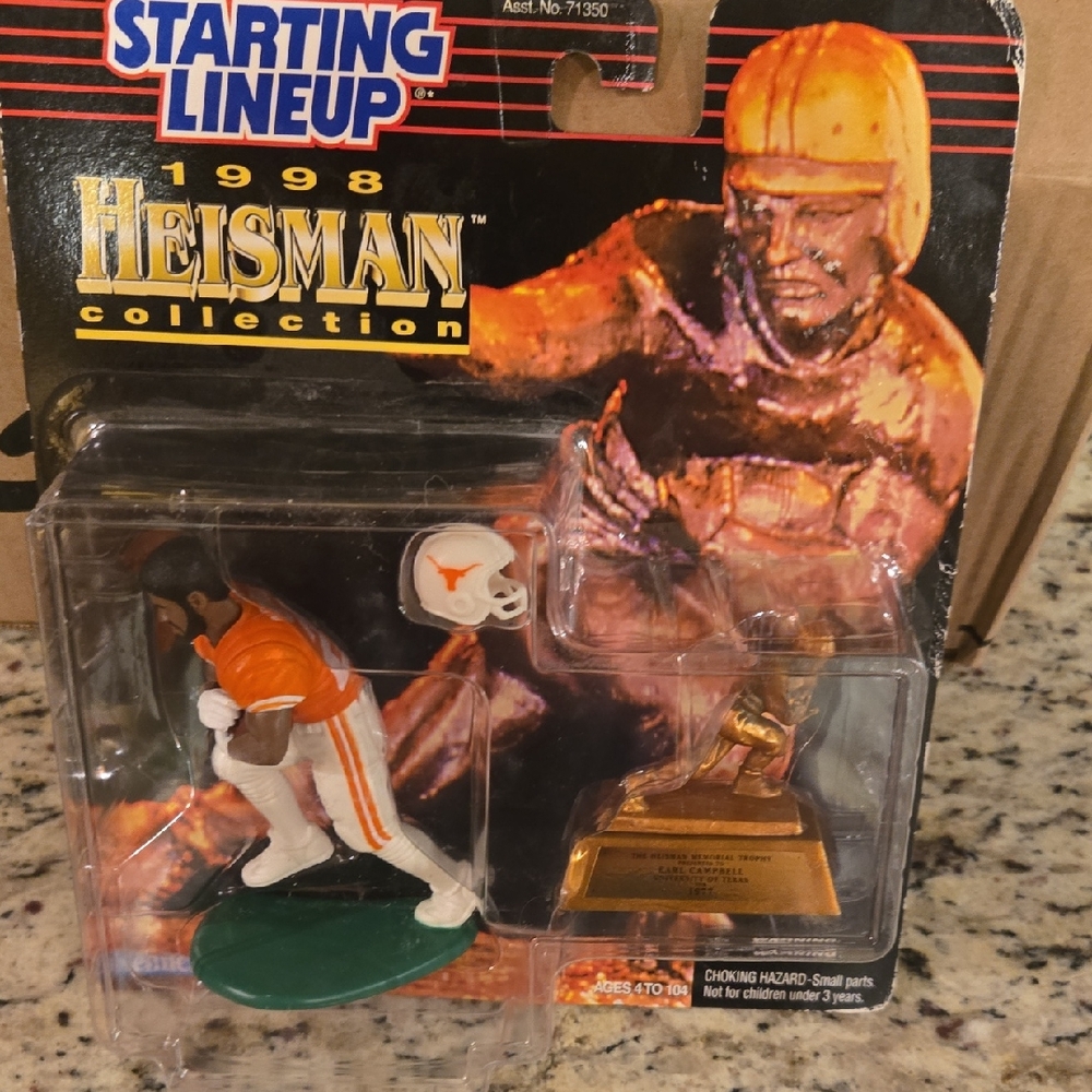 Vintage 1998 Starting Lineup Heisman Collection Earl Campbell Texas Sealed